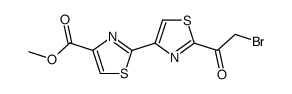 methyl 2'-(2-bromoacetyl)-2,4'-bithiazole-4-carboxylate结构式