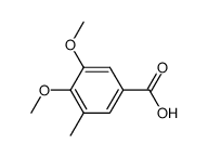 3-methyl-4,5-dimethoxybenzoic acid结构式