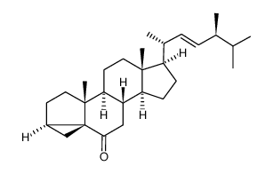 (22E,24S)-3α,5-cyclo-5α-ergost-22-en-6-one Structure