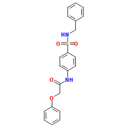 N-[4-(Benzylsulfamoyl)phenyl]-2-phenoxyacetamide结构式