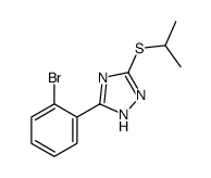 5-(2-bromophenyl)-3-propan-2-ylsulfanyl-1H-1,2,4-triazole Structure