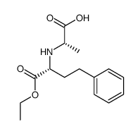 N-<1(R)-(ethoxycarbonyl)-3-phenylpropyl>-(S)-alanine结构式