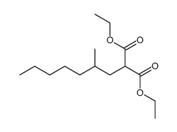 (2-methyl-heptyl)-malonic acid diethyl ester结构式