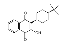 2-hydroxy-3-(trans-4-t-butylcyclohexyl)-1,4-naphthoquinone结构式