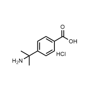 4-(2-Aminopropan-2-yl)benzoic acid (hydrochloride) Structure