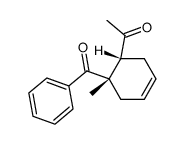 trans-4-methyl-5-acetyl-4-cyclohexenyl phenyl ketone Structure