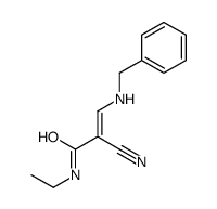 3-(benzylamino)-2-cyano-N-ethylprop-2-enamide结构式