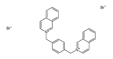 2-[[4-(isoquinolin-2-ium-2-ylmethyl)phenyl]methyl]isoquinolin-2-ium,dibromide结构式