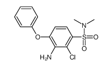 3-amino-2-chloro-N,N-dimethyl-4-phenoxybenzenesulfonamide结构式