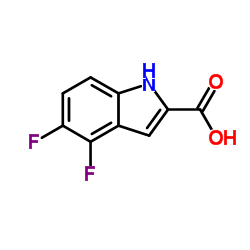 4,5-Difluoro-1H-indole-2-carboxylic acid structure