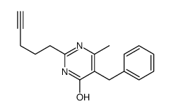 5-benzyl-6-methyl-2-pent-4-ynyl-1H-pyrimidin-4-one Structure