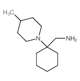 C-[1-(4-Methyl-piperidin-1-yl)-cyclohexyl]-methylamine structure