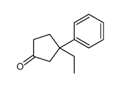 3-ethyl-3-phenylcyclopentan-1-one Structure