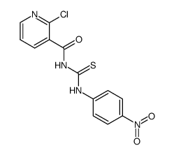 2-chloro-N-((4-nitrophenyl)carbamothioyl)nicotinamide结构式