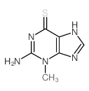 2-amino-3-methyl-7H-purine-6-thione结构式