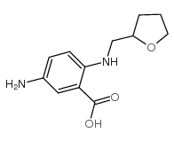 5-amino-2-(oxolan-2-ylmethylamino)benzoic acid Structure