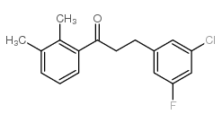 3-(3-CHLORO-5-FLUOROPHENYL)-2',3'-DIMETHYLPROPIOPHENONE structure