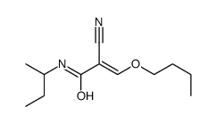 N-butan-2-yl-3-butoxy-2-cyanoprop-2-enamide Structure