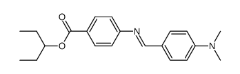 1-ethylpropyl 4-<4-(dimethylamino)benzylideneamino>benzoate Structure