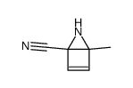 1-methyl-5-azabicyclo[2.1.0]pent-2-ene-4-carbonitrile结构式