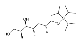 (2S,3S,4S,6R)-2,4,6-trimethyl-7-(triisopropylsilyloxy)heptane-1,3-diol Structure