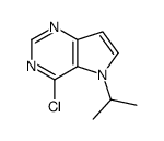 4-chloro-5-propan-2-ylpyrrolo[3,2-d]pyrimidine Structure