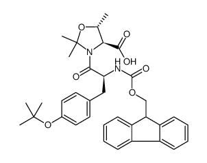 Fmoc-Tyr(tBu)-Thr(psi(Me,Me)pro)-OH结构式