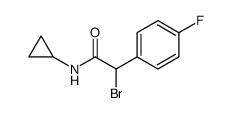 Benzeneacetamide, α-bromo-N-cyclopropyl-4-fluoro结构式