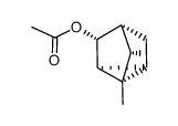 Tricyclo[2.2.1.02,6]heptan-3-ol, 1,7-dimethyl-, acetate, stereoisomer (9CI) Structure