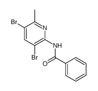 Benzamide, N-(3,5-dibromo-6-methyl-2-pyridinyl)结构式