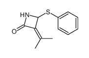 3-(1-methylethylidene)-4-(phenylthio)-2-azetidinone Structure