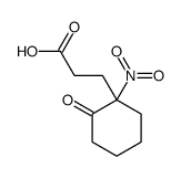 3-(1-nitro-2-oxocyclohexyl)propanoic acid结构式