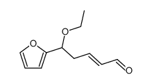 5-ethoxy-5-furan-2-yl-pent-2-enal Structure