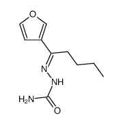 1-[3]furyl-pentan-1-one semicarbazone结构式