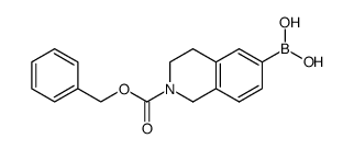 2-(benzyloxycarbonyl)-1,2,3,4-tetrahydroisoquinolin-6-ylboronic acid Structure