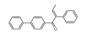 (Z)-1-(4-biphenylyl)-2-phenyl-2-buten-1-one Structure