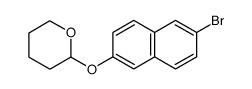 2-bromo-6-(tetrahydropyran-2-yloxy)naphthalene结构式