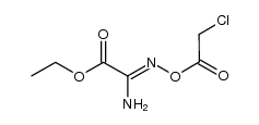 amino-{N-[chloroacetate]imino}-acetic acid ethyl ester Structure