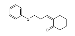 (Z)-2-(3-(phenylthio)propylidene)cyclohexanone Structure