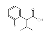 2-(2-氟苯基)-3-甲基丁酸结构式