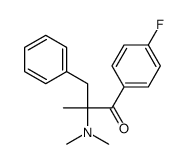 2-(dimethylamino)-1-(4-fluorophenyl)-2-methyl-3-phenylpropan-1-one Structure