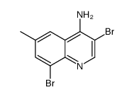 4-Amino-3,8-dibromo-6-methylquinoline structure