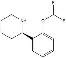 (R)-2-(2-(difluoromethoxy)phenyl)piperidine Structure