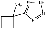 1-(1H-1,2,3,4-tetrazol-5-yl)cyclobutan-1-amine结构式