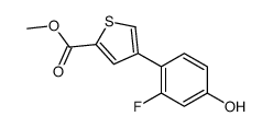 methyl 4-(2-fluoro-4-hydroxyphenyl)thiophene-2-carboxylate结构式