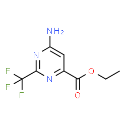 ETHYL6-AMINO-2-(TRIFLUOROMETHYL)PYRIMIDINE-4-CARBOXYLATE结构式