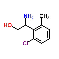 2-Amino-2-(2-chloro-6-methylphenyl)ethanol结构式