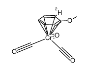 o-CH3OC6H4DCr(CO)3 Structure