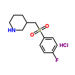 3-(4-Fluoro-benzenesulfonylmethyl)-piperidine hydrochloride图片