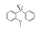 (r)-(-)-o-anisylmethylphenylphosphine borane结构式